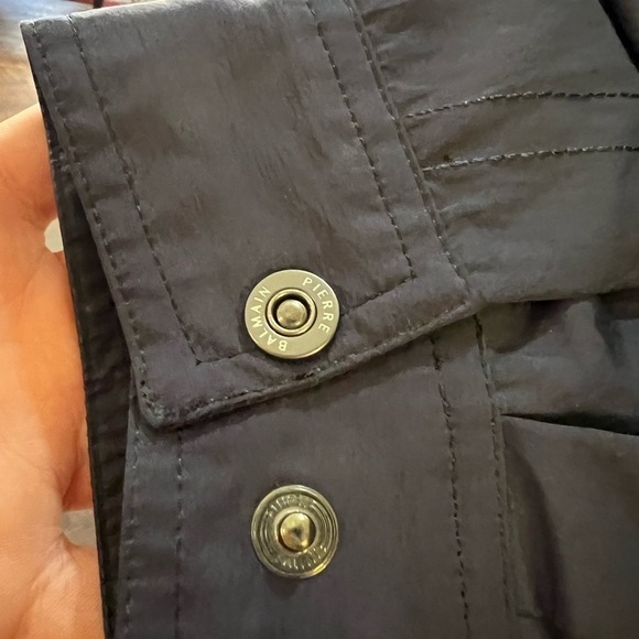 Vintage Pierre Balmain Paris Mens Golf Jacket Blue Pockets Lined Performance Med - Picture 6 of 10